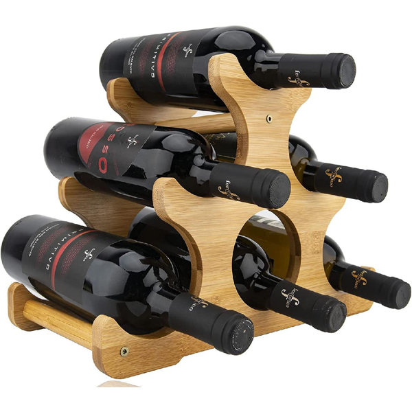 Latitude Run® Countertop Wine Rack,6 Bottle Wine Rack,Wine Rack For